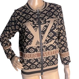 NWT LV Louis Vuitton Zip Up Sweater